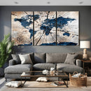 Rustic World Map Canvas Print – Framed Wall Art for Couples, by MyGreatCanvas | Canvas Wall Art Prints | Photo Prints & Wall Decor