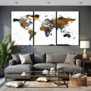 World Map Wall Art Canvas Print, Modern Decorative Framed by MyGreatCanvas | Canvas Wall Art Prints | Photo Prints & Wall Decor