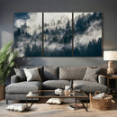 Foggy Mountain Forest Canvas Print, Misty Pine Trees Nature by MyGreatCanvas | Canvas Wall Art Prints | Photo Prints & Wall Decor