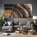 Abstract Tree Ring Wall Art Print – Natural Rustic Wood by MyGreatCanvas | Canvas Wall Art Prints | Photo Prints & Wall Decor