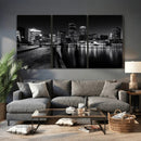 Boston Wall Art Canvas Print, Boston City Downtown Night by MyGreatCanvas | Canvas Wall Art Prints | Photo Prints & Wall Decor