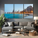 Chicago Wall Art Canvas Print, Chicago City Downtown Night by MyGreatCanvas | Canvas Wall Art Prints | Photo Prints & Wall Decor