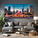 Chicago Wall Art Canvas Print - Chicago City Downtown Night by MyGreatCanvas | Canvas Wall Art Prints | Photo Prints & Wall Decor