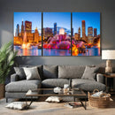 Chicago Wall Art Canvas Print, Chicago City Downtown Night by MyGreatCanvas | Canvas Wall Art Prints | Photo Prints & Wall Decor