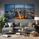Chicago Wall Art Canvas Print - Chicago City Downtown Night by MyGreatCanvas | Canvas Wall Art Prints | Photo Prints & Wall Decor