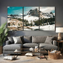 Snowy Mountain Wall Art Canvas Print, Alpine Pine Forest by MyGreatCanvas | Canvas Wall Art Prints | Photo Prints & Wall Decor