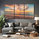 Sunset Beach Wall Art Canvas Print – Soft Coastal by MyGreatCanvas | Canvas Wall Art Prints | Photo Prints & Wall Decor