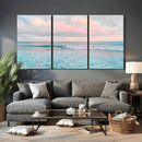 Ocean Wave Wall Art Canvas Print, Pastel Surf Seascape by MyGreatCanvas | Canvas Wall Art Prints | Photo Prints & Wall Decor