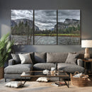 Yosemite Valley River Wall Art Canvas Print, Granite Cliffs by MyGreatCanvas | Canvas Wall Art Prints | Photo Prints & Wall Decor