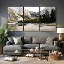 Lake Braies Alpine Landscape Wall Art Canvas Print, by MyGreatCanvas | Canvas Wall Art Prints | Photo Prints & Wall Decor