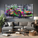 Graffiti Sports Car Street Art Wall Art Canvas Print, by MyGreatCanvas | Canvas Wall Art Prints | Photo Prints & Wall Decor