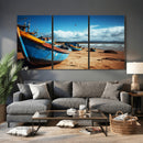 Fishing Boats Wall Art Canvas Print, Coastal Boat Beach by MyGreatCanvas | Canvas Wall Art Prints | Photo Prints & Wall Decor