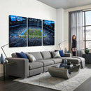 Detroit Lions Stadium Wall Art Canvas Print, Football Field