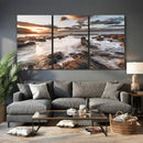 Rocky Coast Ocean Sunset Wall Art Canvas Print, Dramatic by MyGreatCanvas | Canvas Wall Art Prints | Photo Prints & Wall Decor