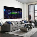 Ole Miss Rebels Vaught Hemingway Stadium Wall Art Canvas