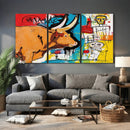 Basquiat Style Bull Graffiti Wall Art Canvas Print, Street by MyGreatCanvas | Canvas Wall Art Prints | Photo Prints & Wall Decor