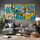 Basquiat Style Bird Bull Graffiti Wall Art Canvas Print, by MyGreatCanvas | Canvas Wall Art Prints | Photo Prints & Wall Decor