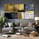 Gold Navy Abstract Wall Art Canvas Print, Modern Luxury by MyGreatCanvas | Canvas Wall Art Prints | Photo Prints & Wall Decor