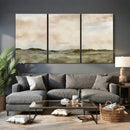 Muted Watercolor Hill Landscape Print — Beige Taupe Cloudy by MyGreatCanvas | Canvas Wall Art Prints | Photo Prints & Wall Decor