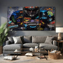 Graffiti American Football Player Street Art Wall Art Canvas by MyGreatCanvas | Canvas Wall Art Prints | Photo Prints & Wall Decor