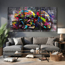 Graffiti American Football Helmet Street Art Wall Art Canvas by MyGreatCanvas | Canvas Wall Art Prints | Photo Prints & Wall Decor