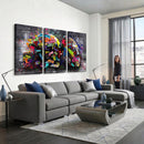 Graffiti American Football Helmet Street Art Wall Art Canvas
