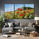Wildflower Meadow Wall Art Canvas Print – Colorful Poppy and by MyGreatCanvas | Canvas Wall Art Prints | Photo Prints & Wall Decor