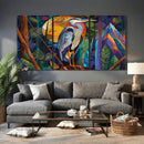 Colorful Heron Wall Art Canvas Print Tropical Bird Abstract by MyGreatCanvas | Canvas Wall Art Prints | Photo Prints & Wall Decor