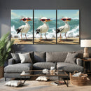 Funny Seagull Wall Art Canvas Print Beach Birds With by MyGreatCanvas | Canvas Wall Art Prints | Photo Prints & Wall Decor