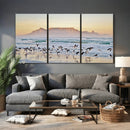 Seagulls Over Ocean Wall Art Canvas Print – Coastal Beach by MyGreatCanvas | Canvas Wall Art Prints | Photo Prints & Wall Decor