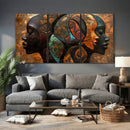Abstract Afro American Women Wall Art Canvas Print by MyGreatCanvas | Canvas Wall Art Prints | Photo Prints & Wall Decor
