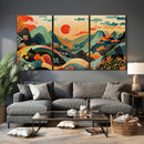 Yayoi Kusama Boho Mountain Landscape Large Wall Art, by MyGreatCanvas | Canvas Wall Art Prints | Photo Prints & Wall Decor