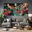 Colorful Japanese Landscape Print: Maximalist Panoramic Wall by MyGreatCanvas | Canvas Wall Art Prints | Photo Prints & Wall Decor