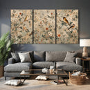 Vintage Birds and Flowers Wall Art Canvas Print, Botanical by MyGreatCanvas | Canvas Wall Art Prints | Photo Prints & Wall Decor