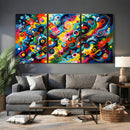 Geometric Abstract Wall Art Canvas Print, Bold Color by MyGreatCanvas | Canvas Wall Art Prints | Photo Prints & Wall Decor