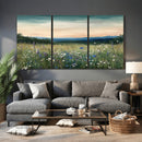 Wildflower Meadow Oil Painting Canvas — Daisy Lavender