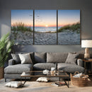 Sandy Dune Path Sunset Canvas Wall Art — Seagulls Beach by MyGreatCanvas | Canvas Wall Art Prints | Photo Prints & Wall Decor