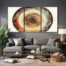 Natural Wood Slice Wall Art Canvas Print, Tree Ring Wall by MyGreatCanvas | Canvas Wall Art Prints | Photo Prints & Wall Decor