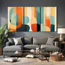 Abstract Geometric Wall Art Canvas Print, Mid Century Modern by MyGreatCanvas | Canvas Wall Art Prints | Photo Prints & Wall Decor
