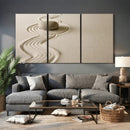 Zen Garden Stone Sand Canvas | Japanese Rock Garden Wall Art by MyGreatCanvas | Canvas Wall Art Prints | Photo Prints & Wall Decor