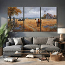 Texas Longhorn Canvas Wall Art, Rustic Farm Barn Bluebonnet by MyGreatCanvas | Canvas Wall Art Prints | Photo Prints & Wall Decor