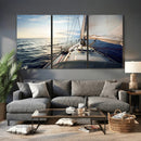 Sailboat Wall Art Canvas Print, Ocean Sunset Sailing Framed by MyGreatCanvas | Canvas Wall Art Prints | Photo Prints & Wall Decor