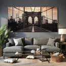 Brooklyn Bridge Canvas Wall Art, New York City Skyline Photography Print, NYC Landmark Urban Decor Artwork by MyGreatCanvas | Canvas Wall Art Prints | Photo Prints & Wall Decor