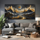 Abstract Mountain Wall Art Canvas Print Modern Landscape Painting Print by MyGreatCanvas | Canvas Wall Art Prints | Photo Prints & Wall Decor