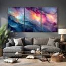 Colorful Abstract Canvas Wall Art Print, Vibrant Popup Color Art Print