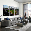 Chicago Cubs Baseball Team Print - Wrigley Field Stadium