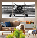 Wall Art Old War Plane Canvas Print by MyGreatCanvas | Canvas Wall Art Prints | Photo Prints & Wall Decor