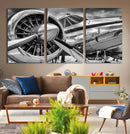 Vintage Antique Airplane Wall Art Canvas Print