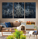 Dark Chandelier Wall Art Canvas Print by MyGreatCanvas | Canvas Wall Art Prints | Photo Prints & Wall Decor