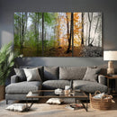 Four Seasons Wall Art Forest Canvas Print – Triptych
